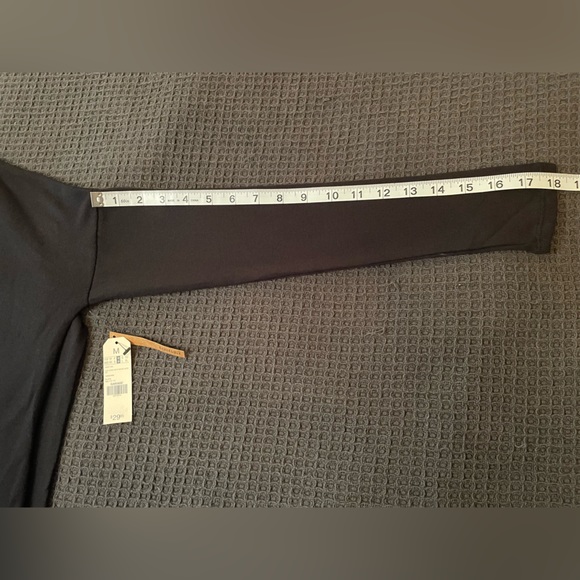 Garage Black Reversible Tunic Long Sleeve with Black Tie Ribbon - Picture 7 of 12